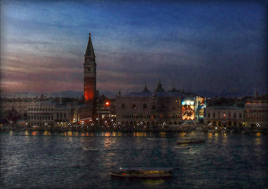 Venice by Night Photograph by Hanny Heim