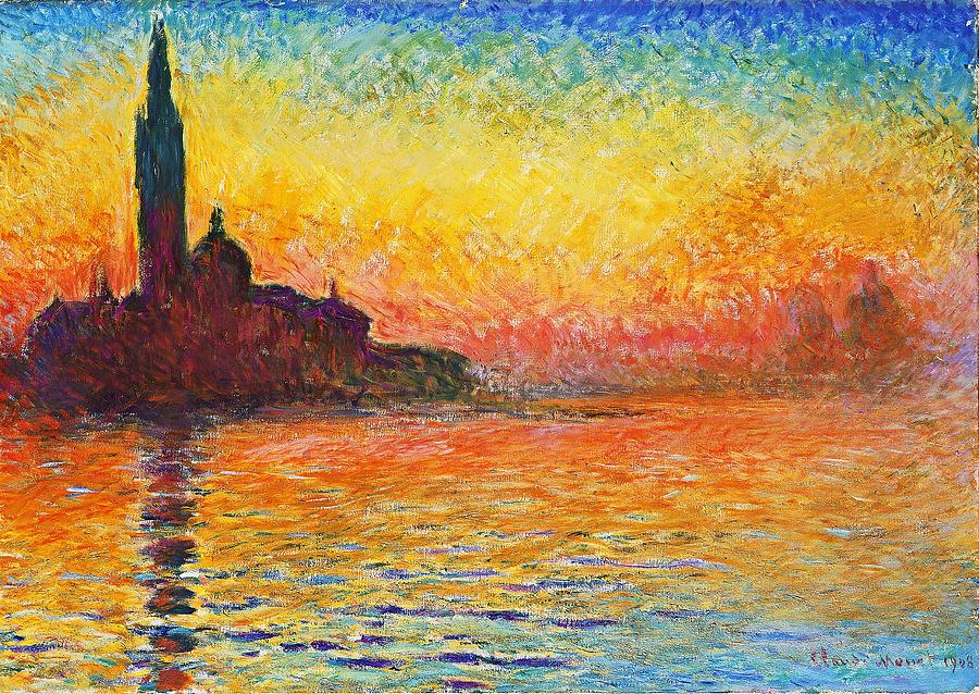 Claude Monet Painting - Venice By Twilight by Masterpieces Of Art Gallery