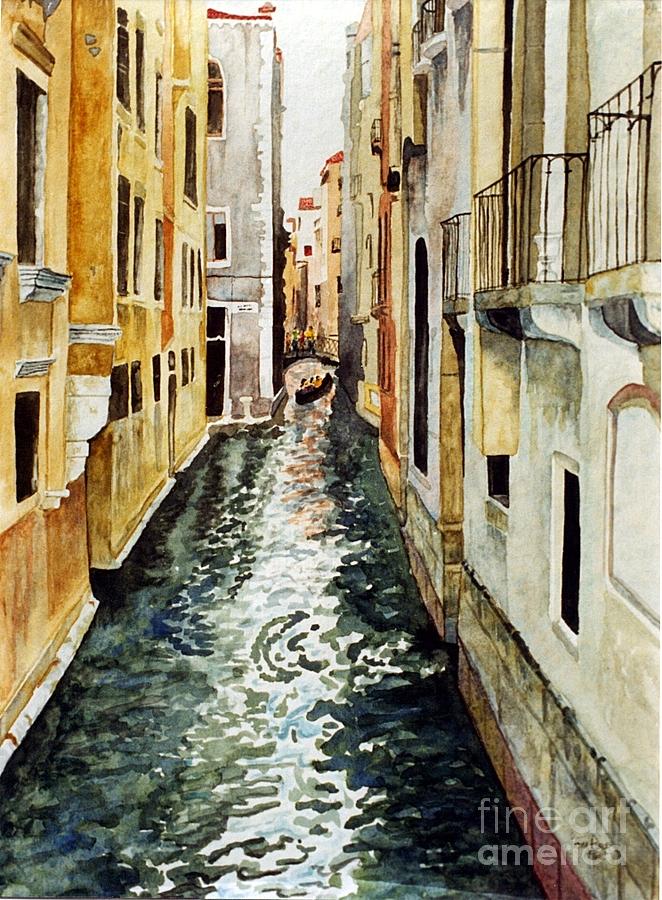 Venice Canal 2 Painting by Tom Riggs