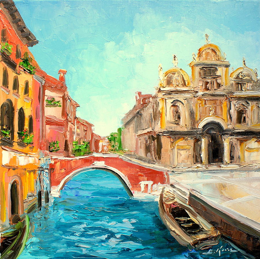 Venice - Canale Medicanti Painting by Luke Karcz