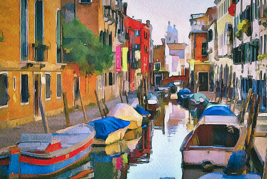 Venice Canals Watercolor 11 Digital Art by Yury Malkov - Fine Art America