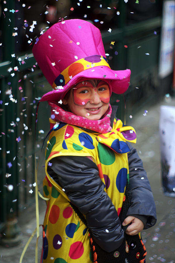 Venice Carnival Little Girl Reveler Photograph by Suzanne Powers