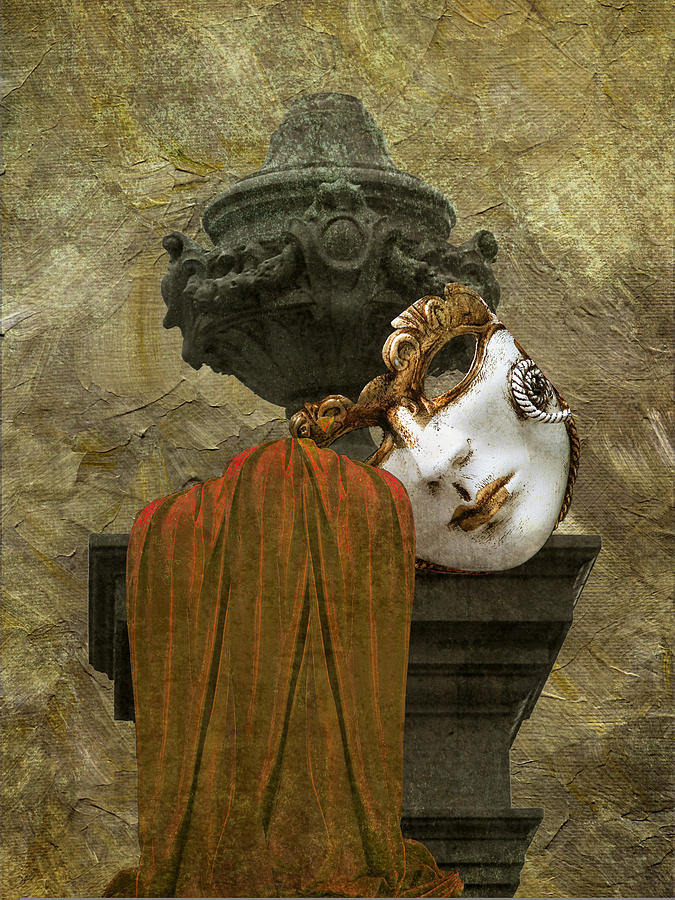 Venice Carnival Masque and Cloak Photograph by Suzanne Powers