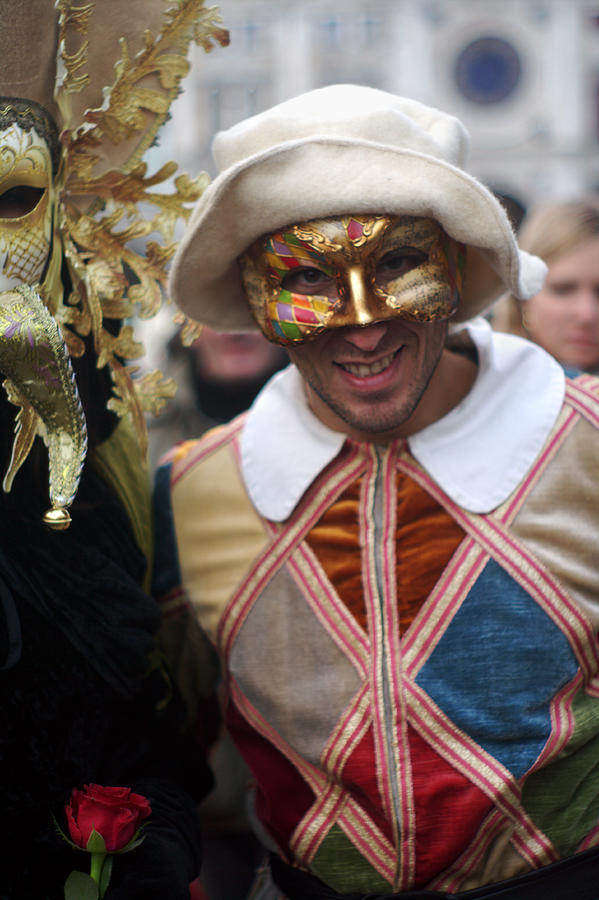 Venice Carnival Renaissance Costume Photograph by Suzanne Powers