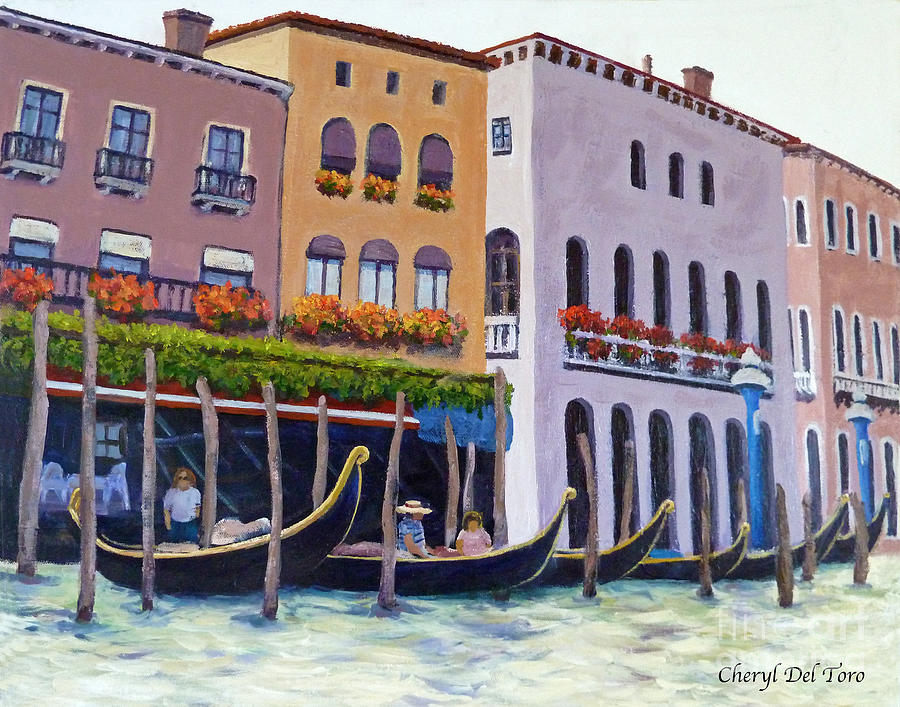 Venice Painting by Cheryl Del Toro