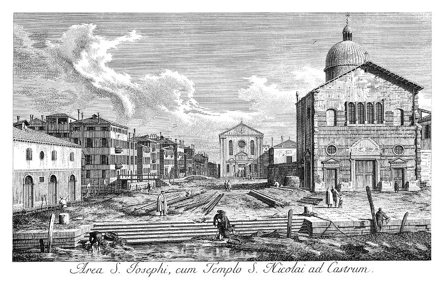 Venice Church, 1735 Painting by Granger