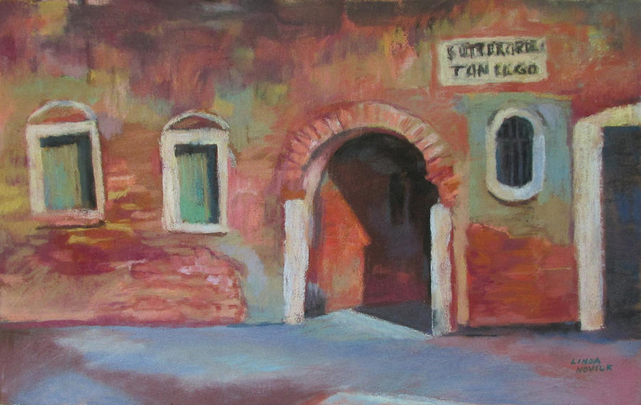 Venice Doorway Painting by Linda Novick