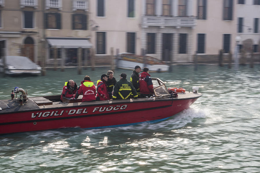 Venice Firemen Photograph by Sonny Marcyan