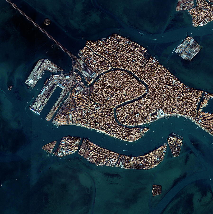 Venice Photograph by Geoeye/science Photo Library