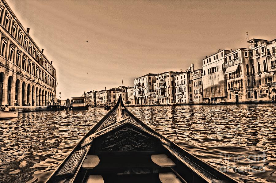 Venice Gondola Pov Photograph