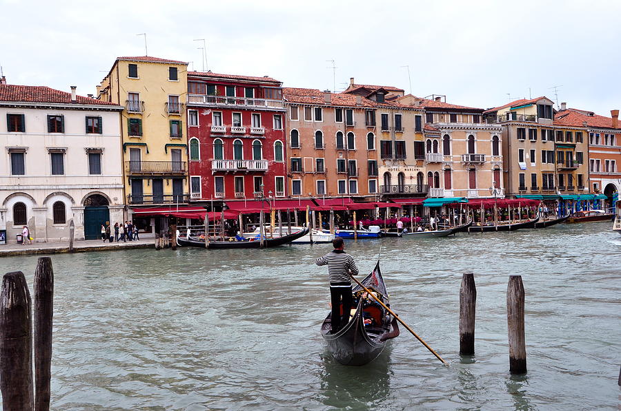 Venice Gondola Ride Photograph by Sue Morris