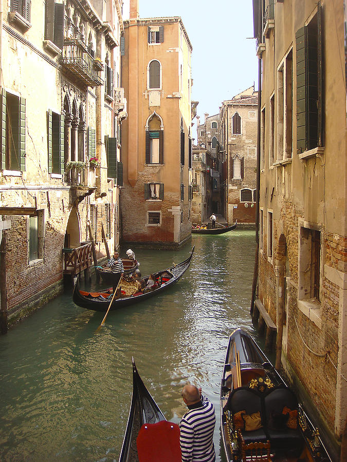 Venice Gondolas Photograph by Karen Zuk Rosenblatt