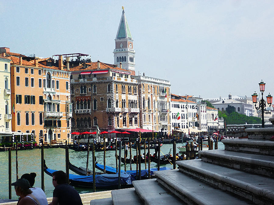 Venice Gondolas on Canal Grande Photograph by Irina Sztukowski