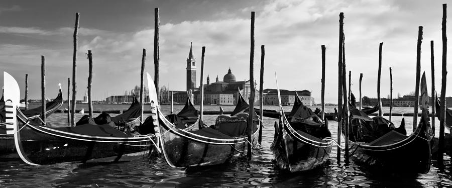 Venice Gondolas Photograph by Sonny Marcyan