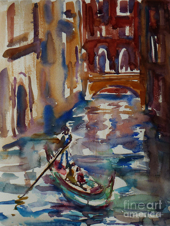 Venice Impression V Painting by Xueling Zou