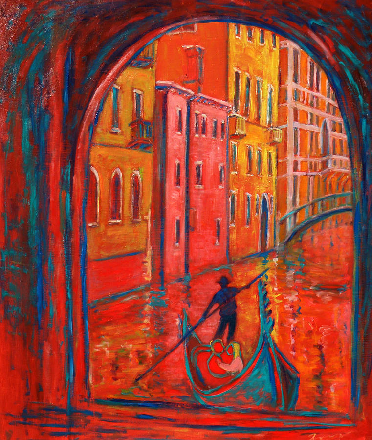 Venice Impression VIII Painting by Xueling Zou