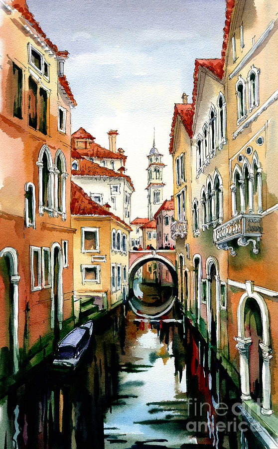 Venice in March Painting by Maria Rabinky