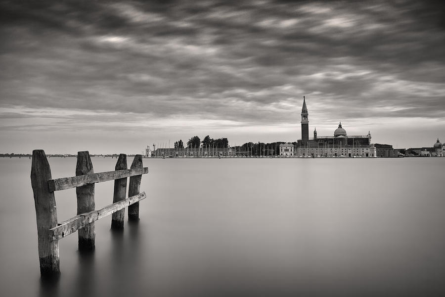 Venice in monochrome Photograph by Dominique Dubied