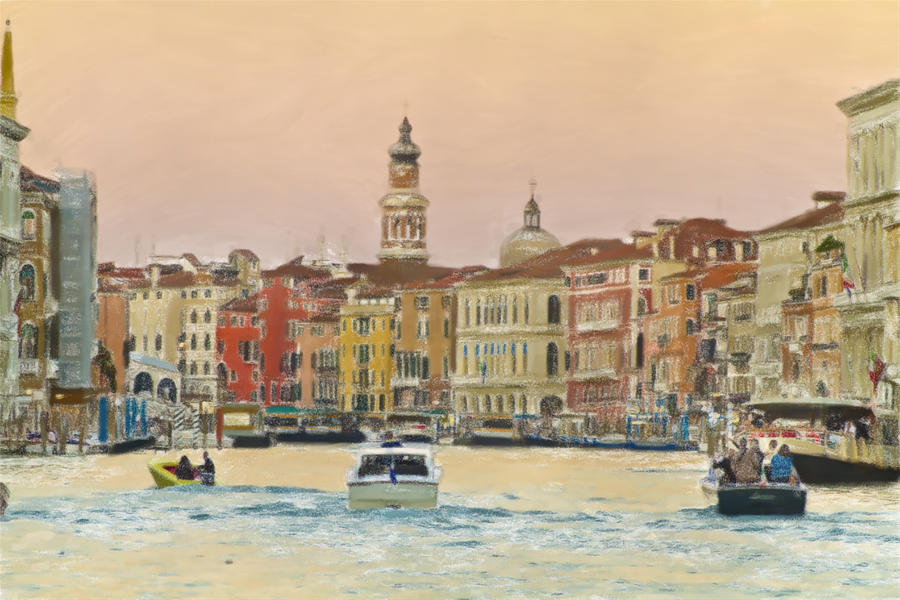 Architecture Photograph - Venice in Pastel by John Hix