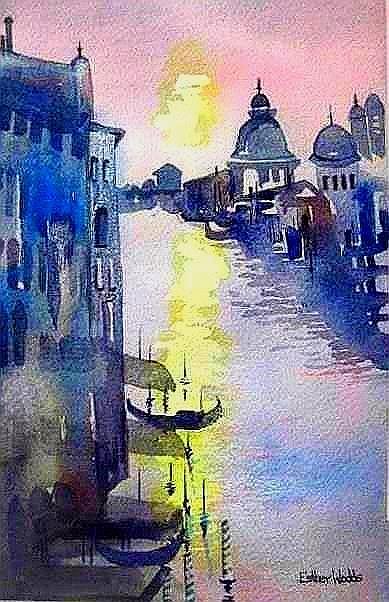 Venice In the Mood Painting by Esther Woods