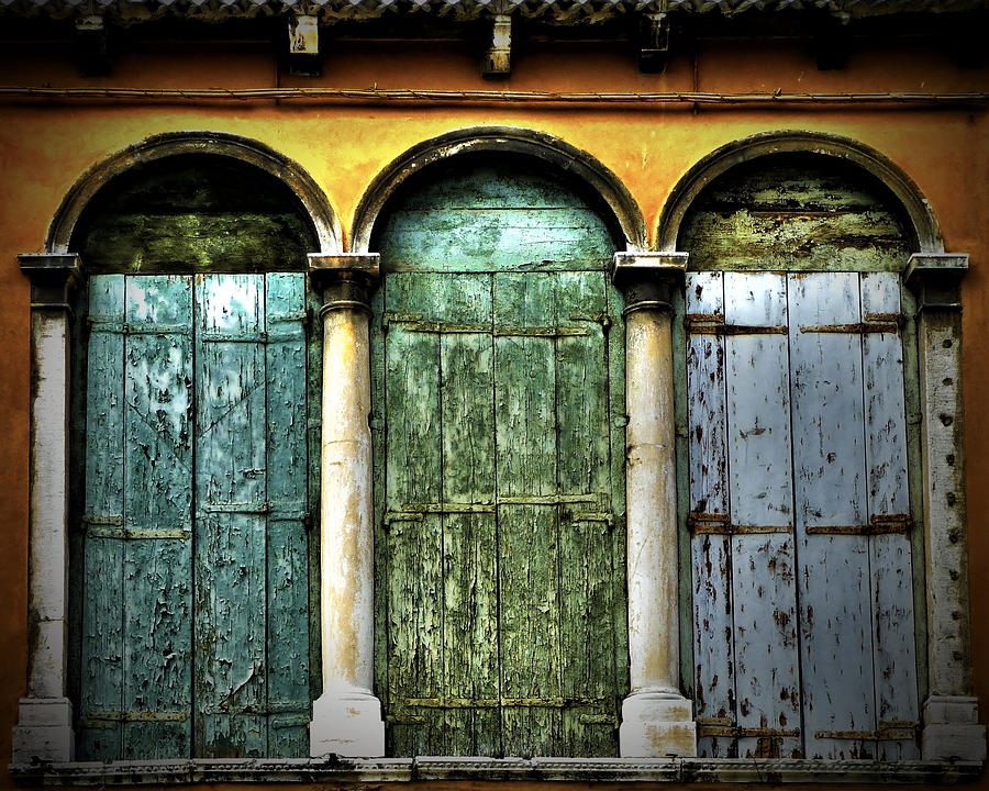 Venice Italy 3 Doors Photograph by Gigi Ebert