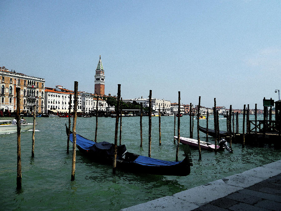 Venice Italy Gondola View on Doge Palace Photograph by Irina Sztukowski
