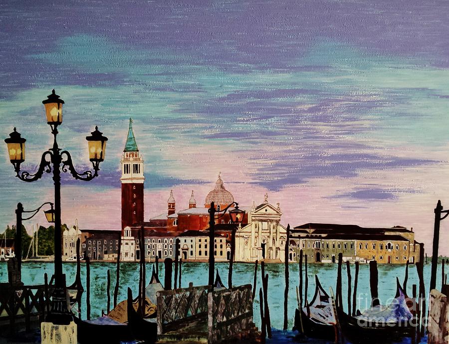 Inspirational Painting - Venice  Italy by Jasna Gopic by Jasna Gopic