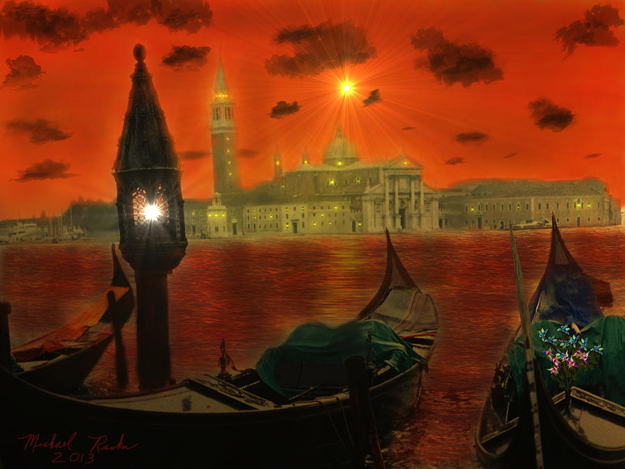 Venice - Italy Digital Art by Michael Rucker