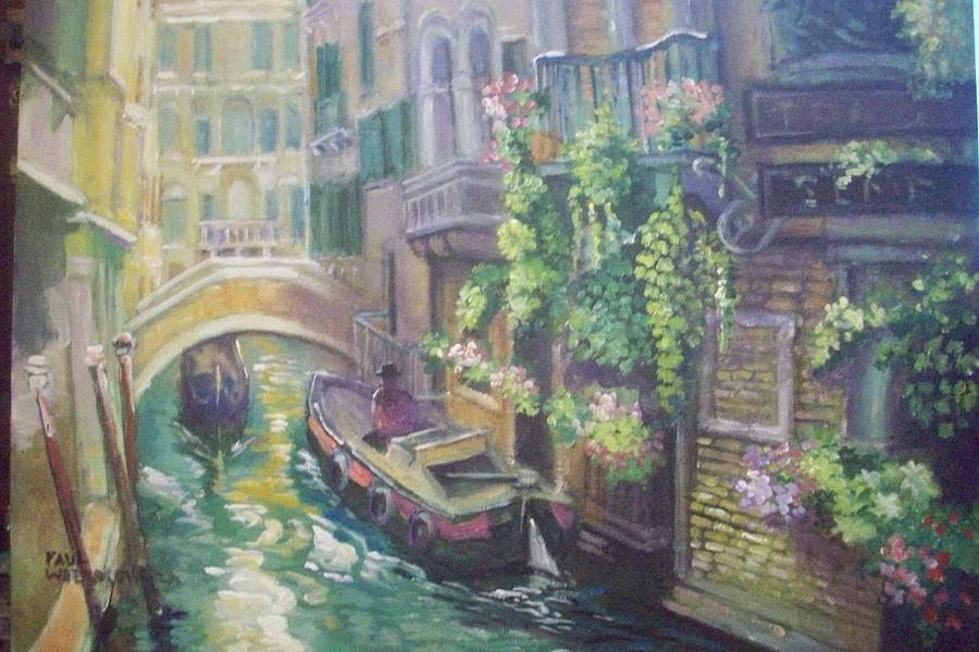 Flower Painting - Venice -italy by Paul Weerasekera