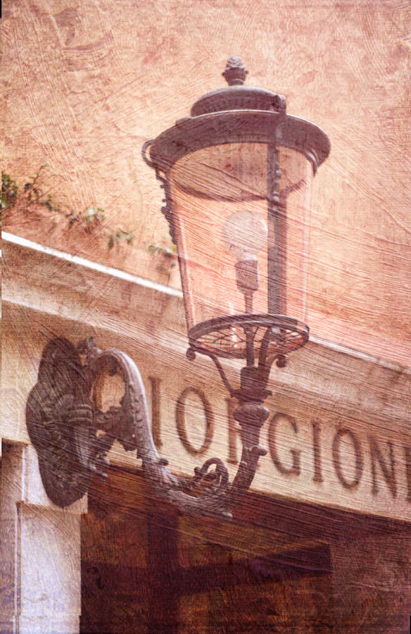 Venice Italy Street Lamp Photograph by Suzanne Powers