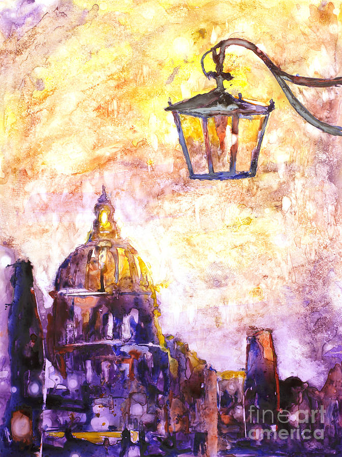 Venice Italy watercolor painting on YUPO synthetic paper Painting by Ryan Fox