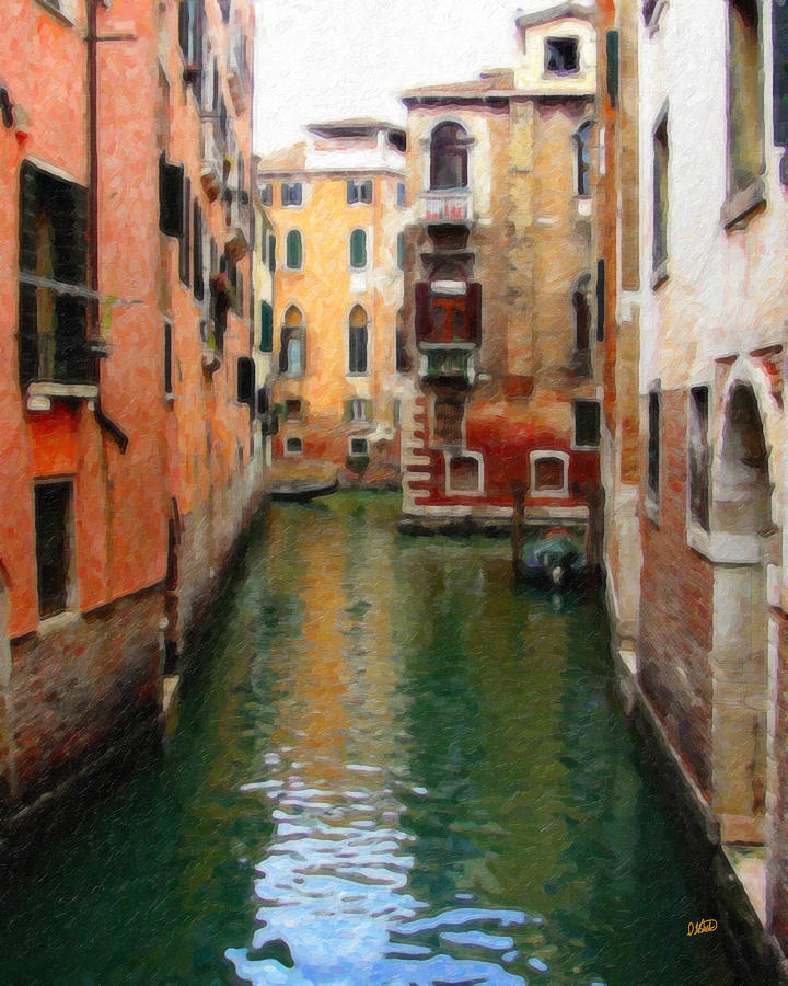 Side Canal Venice Itl1747 Painting by Dean Wittle
