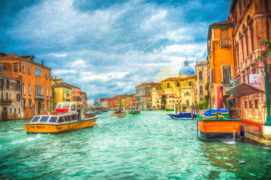 Venetian Canal - Itl3415 Painting by Dean Wittle