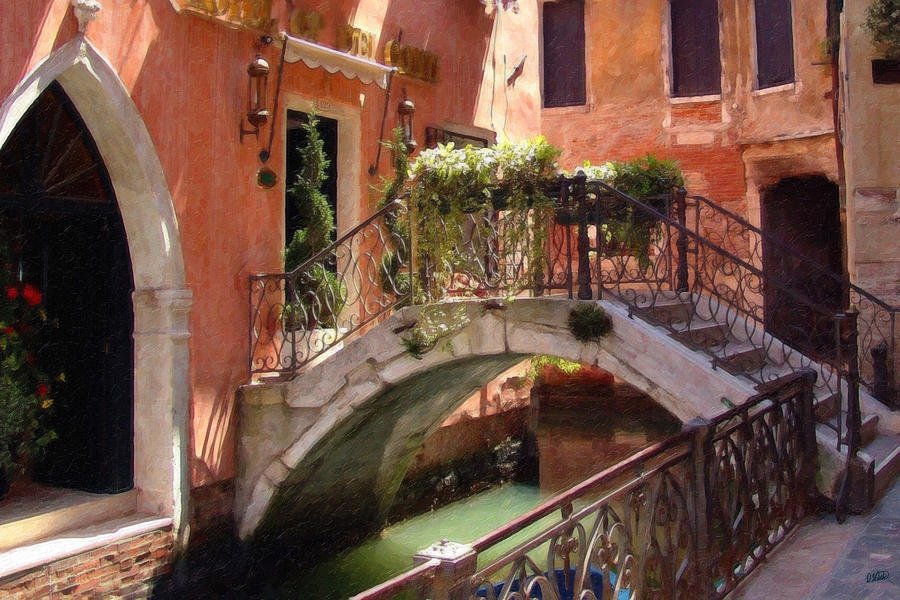 Venetian footbridge - Itl4119 Painting by Dean Wittle