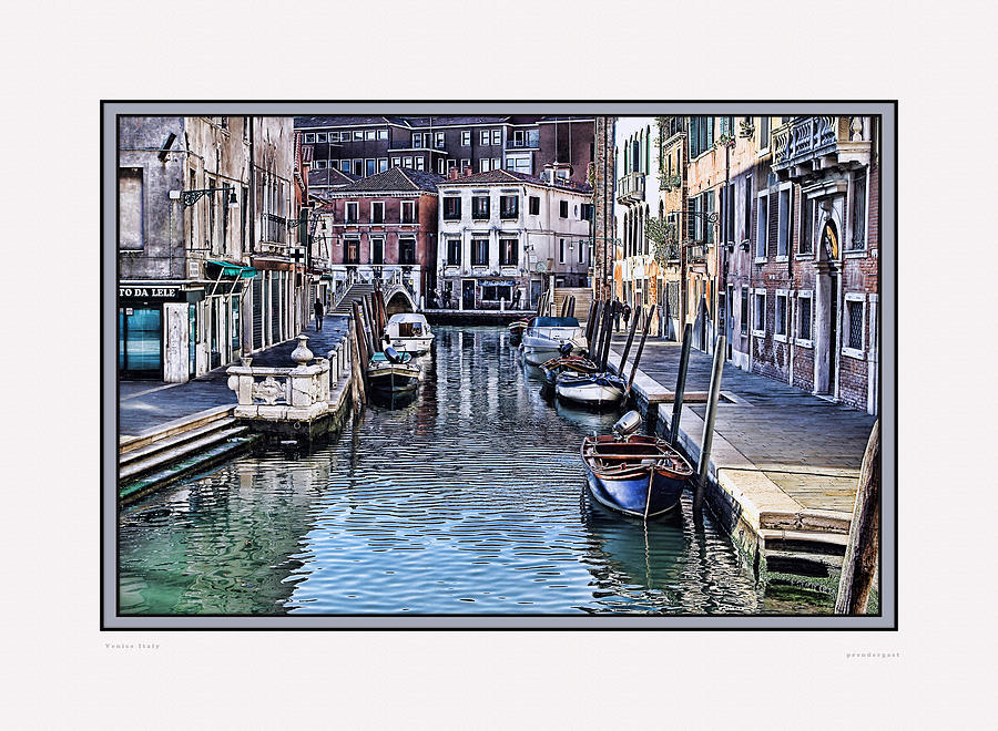 Venice IV w/ digital mat Photograph by Tom Prendergast