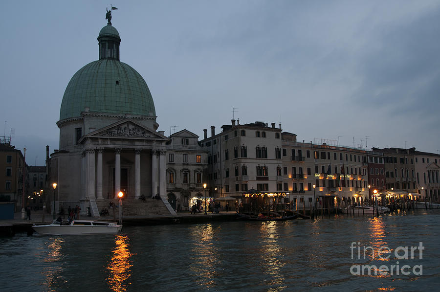 Venice by night Photograph by Leonardo Fanini