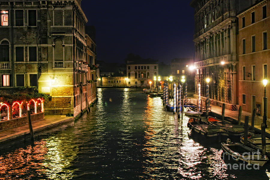 Venice Lights Photograph by Timothy Hacker