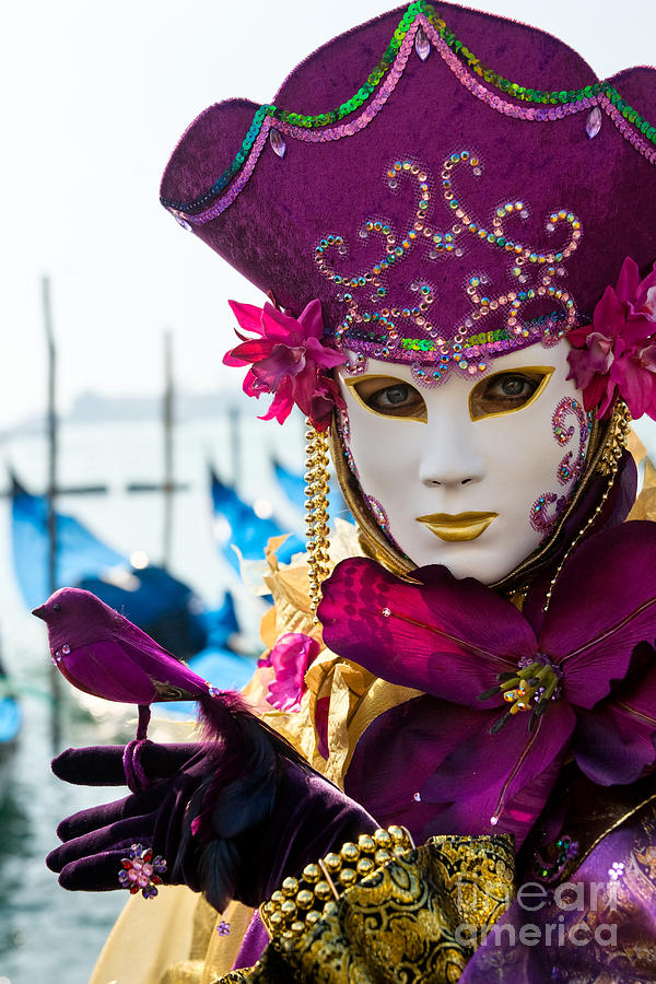 Venice Mask - Carnival Photograph by Luciano Mortula