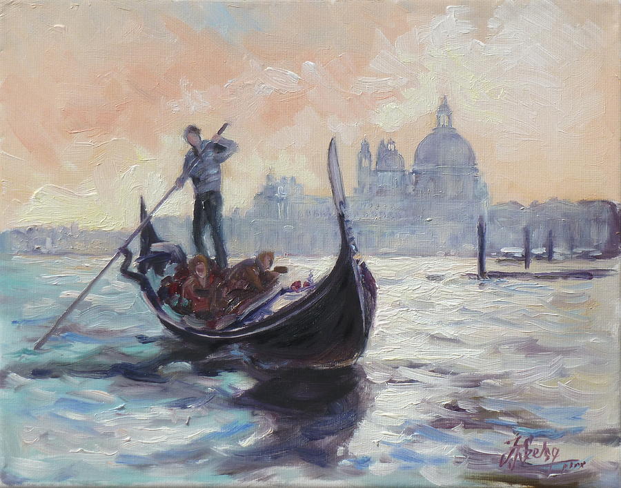 Venice-Misty Afternoon Painting by Irek Szelag