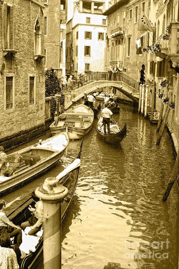 Venice Monotone Photograph by Timothy Hacker