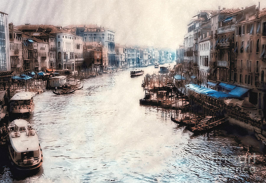 Boat Photograph - Venice Morning by Barbara D Richards