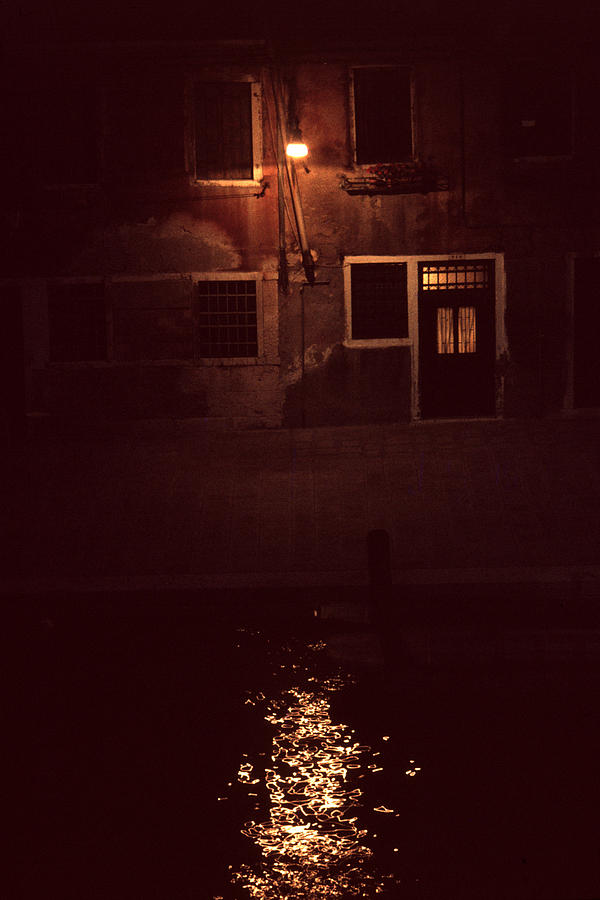 Venice Photograph - Venice Night Light by David Hohmann