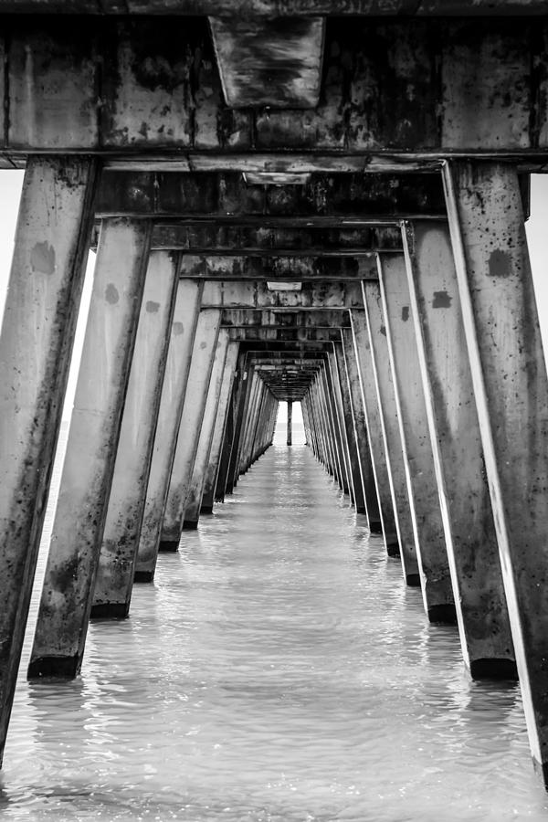 Venice Pier Legs Photograph by Chris Smith