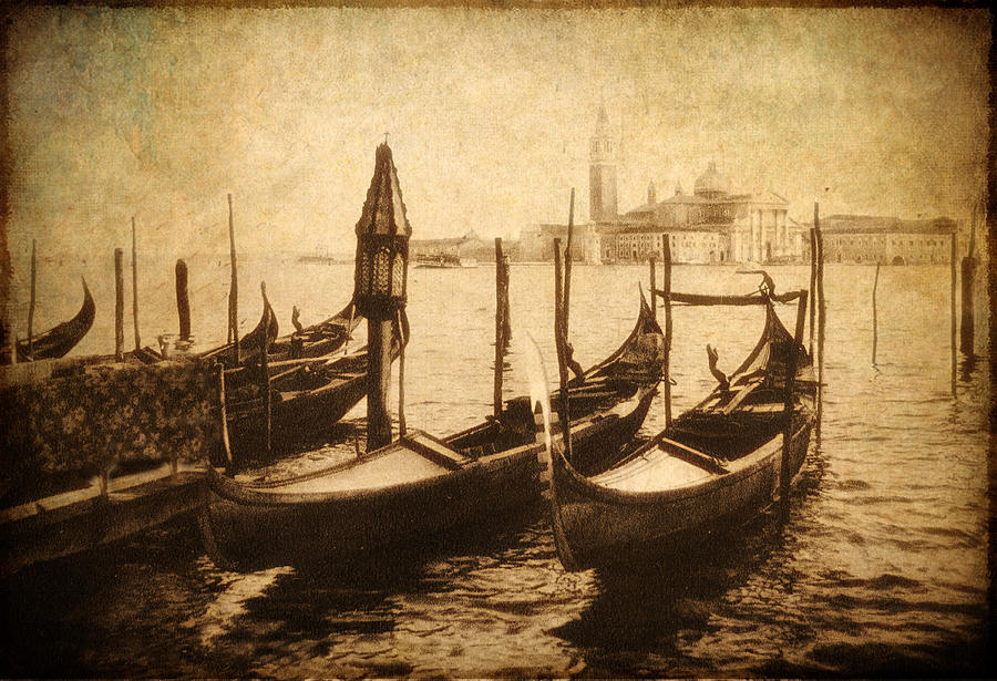 Boat Photograph - Venice Postcard by Jessica Jenney