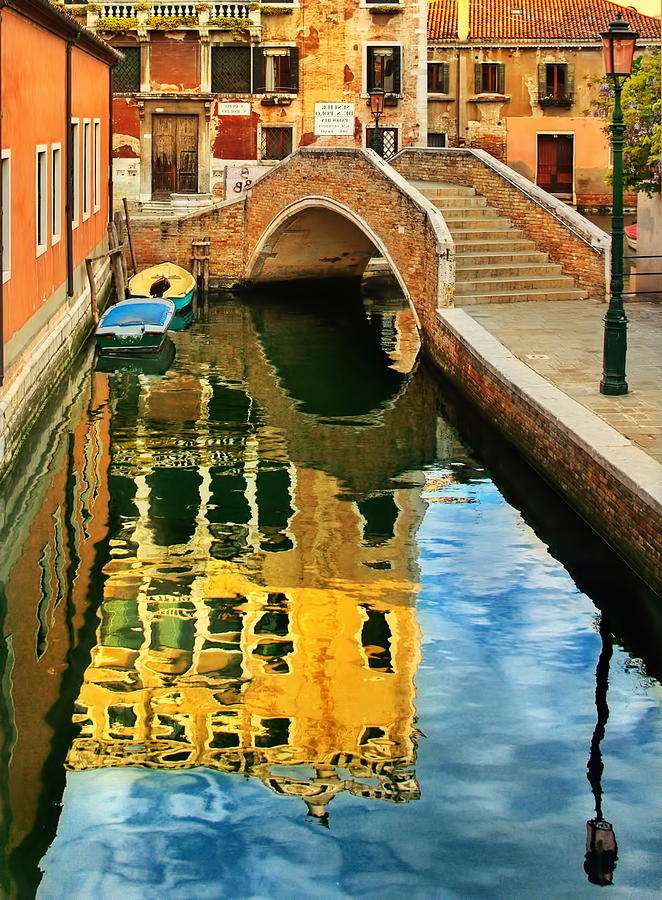 Venice Reflection Photograph by Photo Art By Mandy