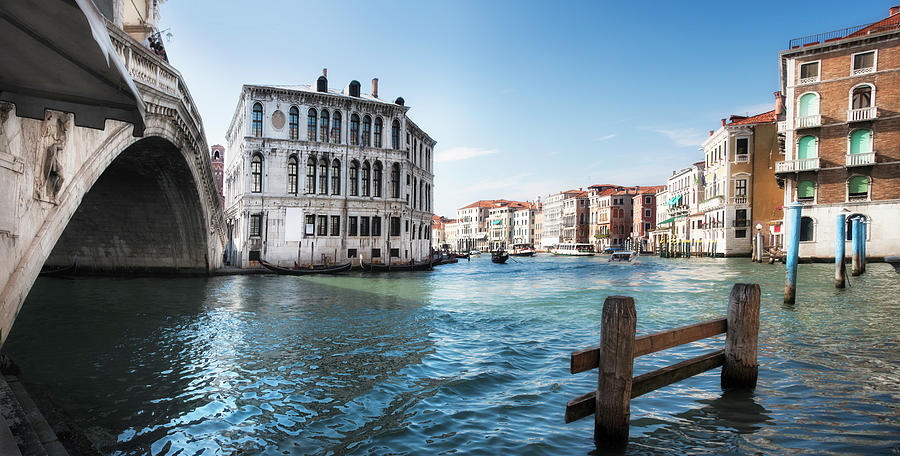 Venice Rialto Bridge And Grand Canal Photograph by Nicolamargaret