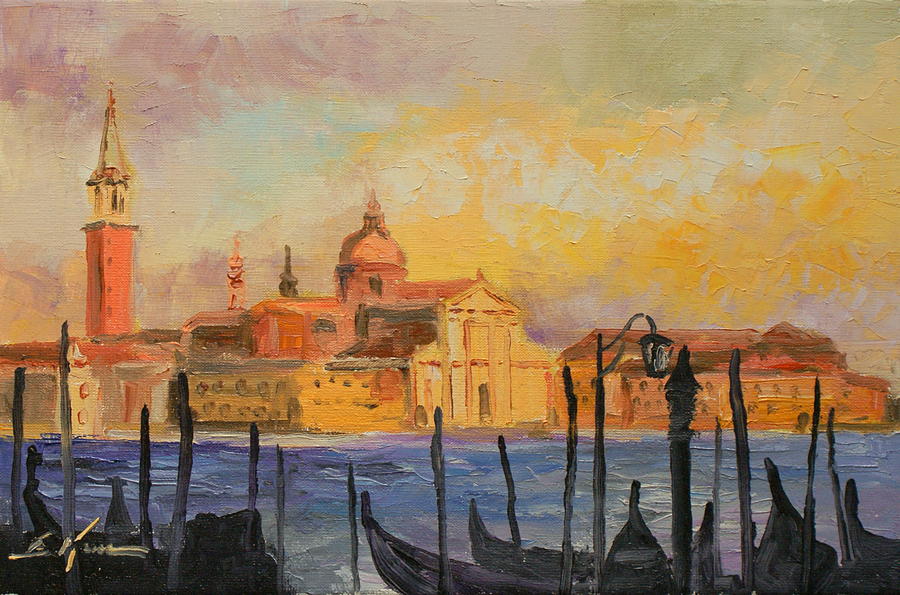 Venice - San Giorgio Maggiore Painting by Luke Karcz