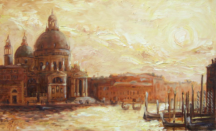 Venice - Santa Maria della Salute Painting by Irek Szelag