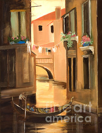 Venice Scene Painting by Pati Pelz