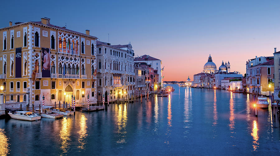 Venice Skyline At Dusk Photograph by Visions Of Our Land